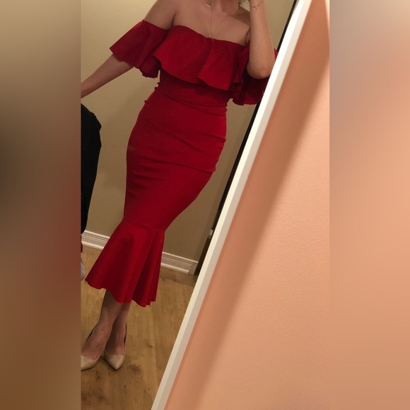 Red Dress from 1861 Boutique Montreal. Size:M. - Picture 1 of 4